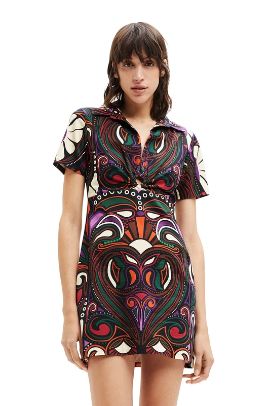 Desigual Women's Vest_Celia, 2000 Black Casual Dress, L