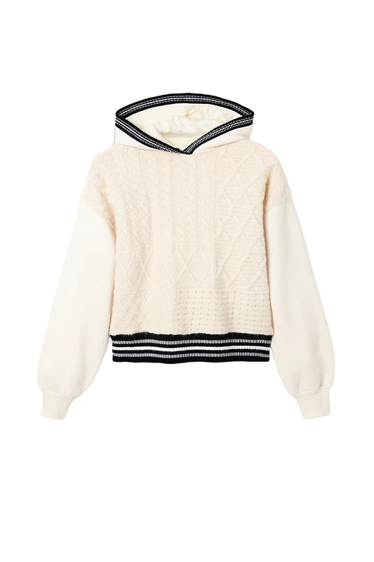 Desigual Women's Sweater, White, XL