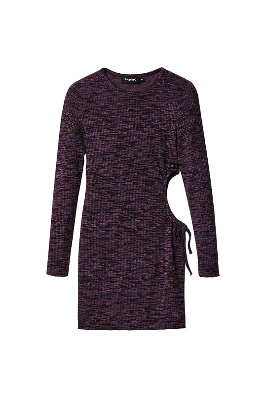 Desigual Women's Vest_mich, 3040 Amberes/Rosa Morado Casual Dress, red, XL