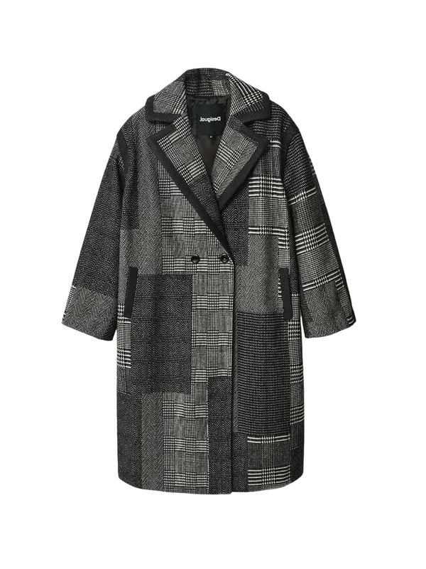 Desigual Women's Abrig_Budapest, 2000 Black Overcoat, One Size