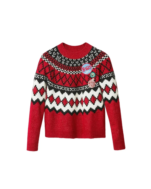 Desigual Buddy Sweater 22WWJFAN AW22 New Season Red