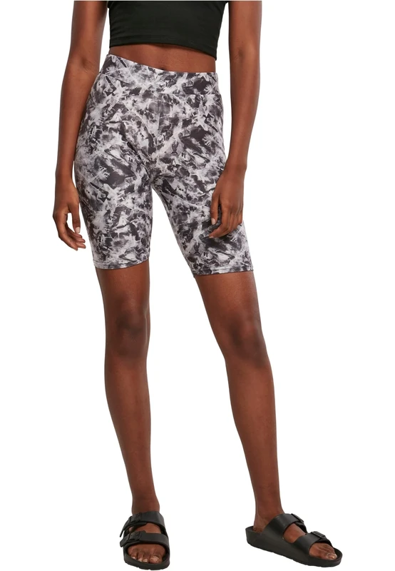 Urban Classics Women's Ladies Soft AOP Cycle Shorts Yoga, blackfading, M