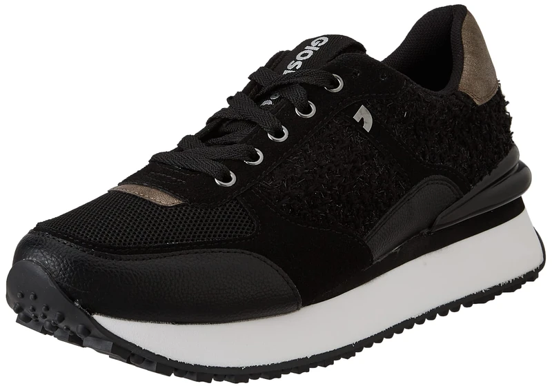 GIOSEPPO Womens Binsfeld Sneaker, Black White, 5.5 UK