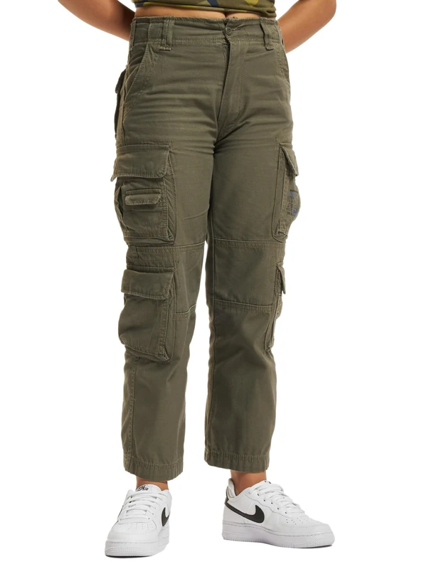 Brandit Kids Pure Vintage Pants, color: olive, size: L 146