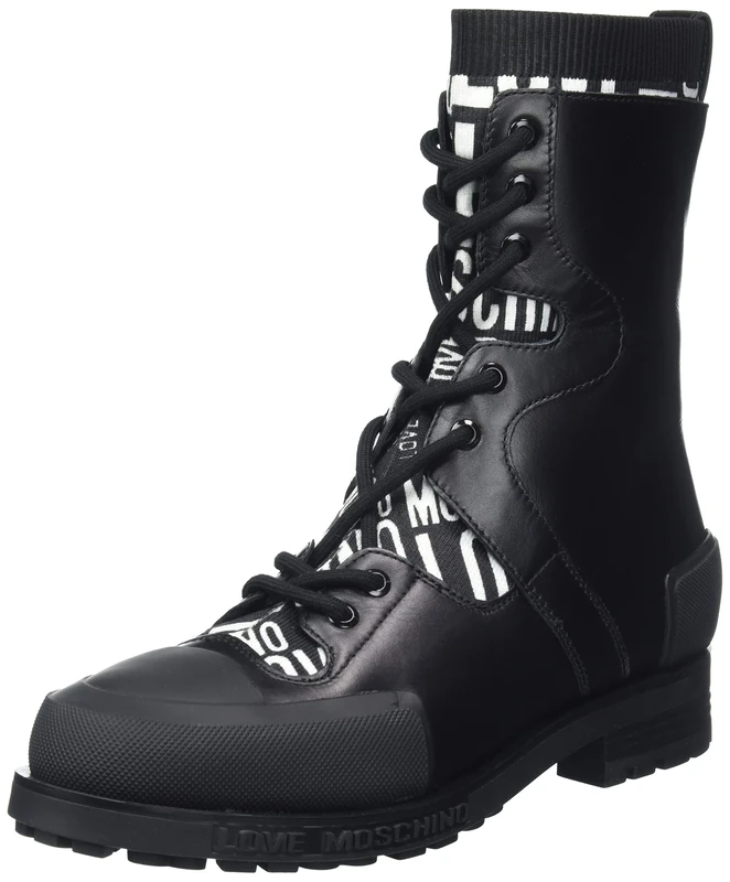 Love Moschino Women's Ja24454g0fizf Ankle Boot, Black, 8 UK - Image 1