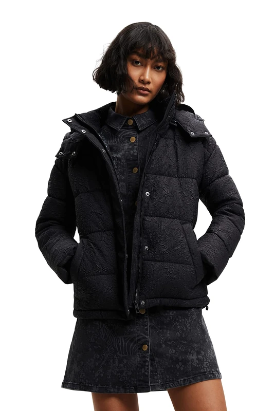 Desigual Padded Estocolmo Coat with Detachable Hood 22WWEW18 - Image 1