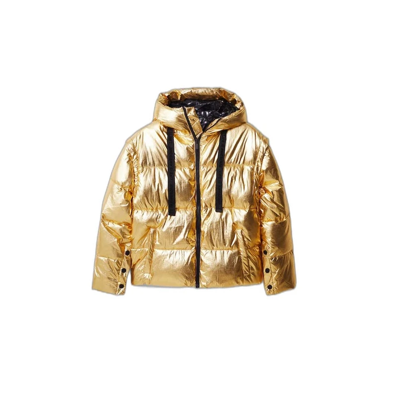 Desigual Women's Padded_jiman, 8010 Golden Short Overcoat, Yellow, XL