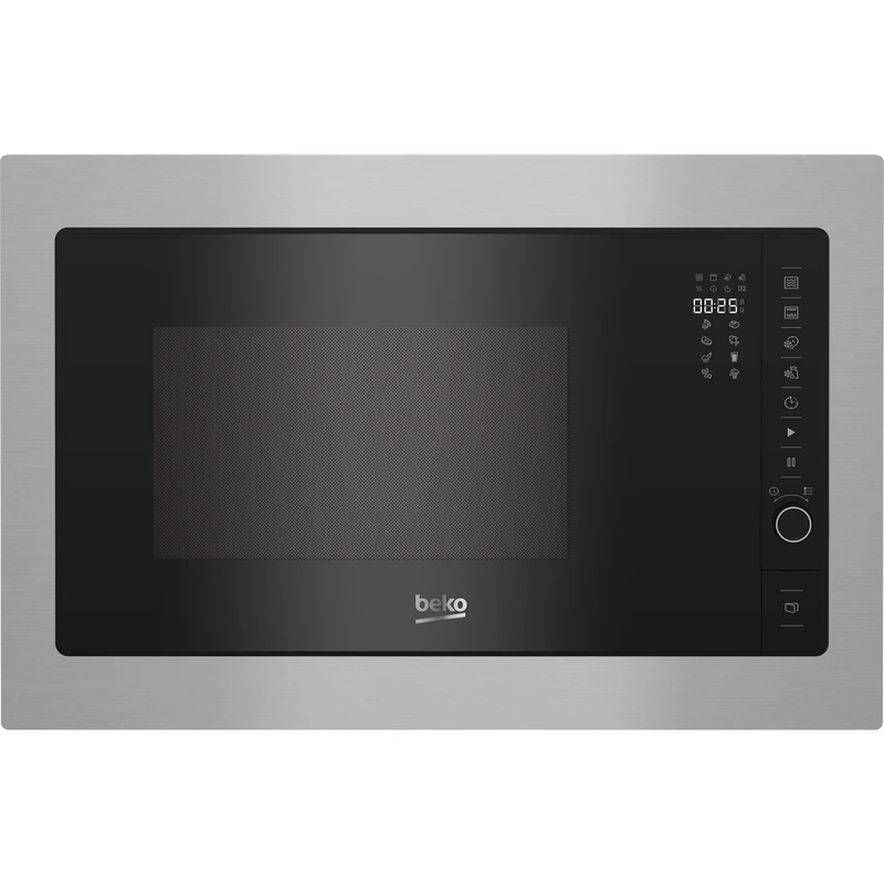 Beko 900W 25 Litre Built In Microwave and Grill - Stainless Steel