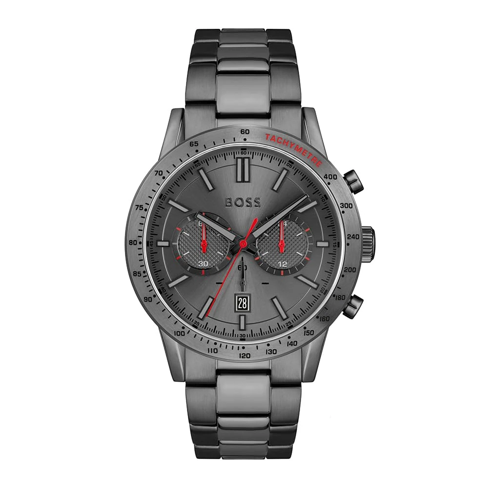 BOSS Chronograph Quartz Watch for Men Allure Collection with Grey Stainless Steel Bracelet - 1513924