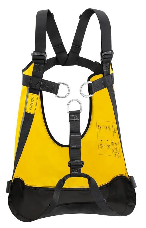 PETZL, Pitagor, Comfortable Evacuation Triangle With Braces, Yellow, U, Unisex-Adult