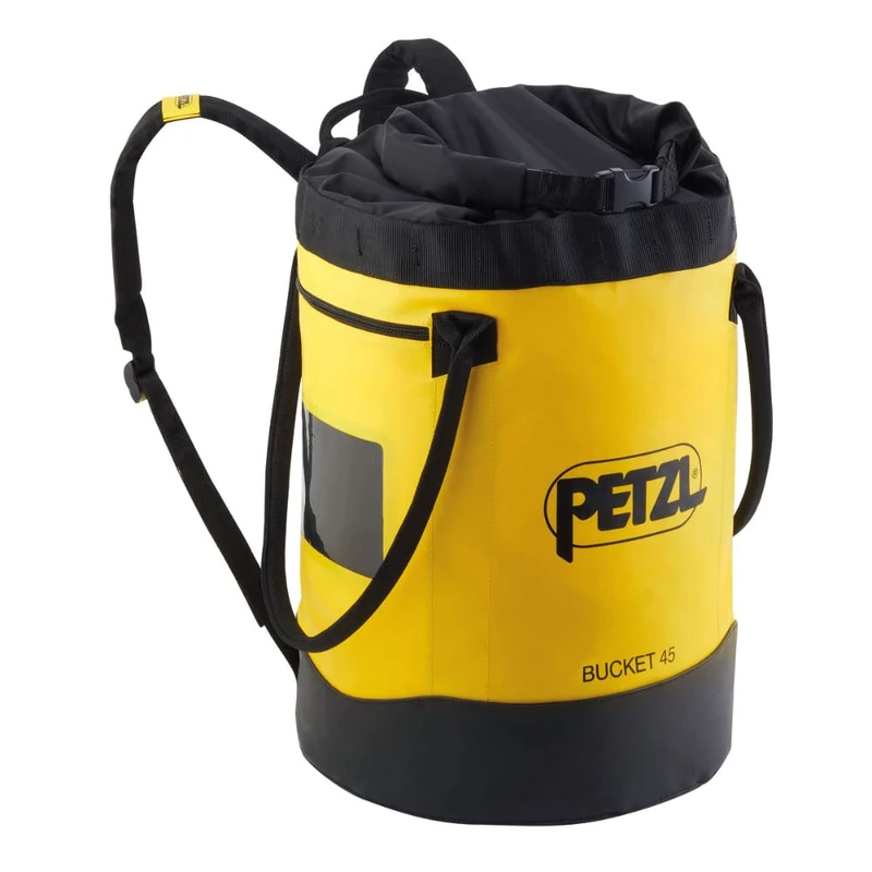 PETZL, Bucket 45, Self -Supporting Holder Bag, Yellow, 45 Liters, Unisex-Adult