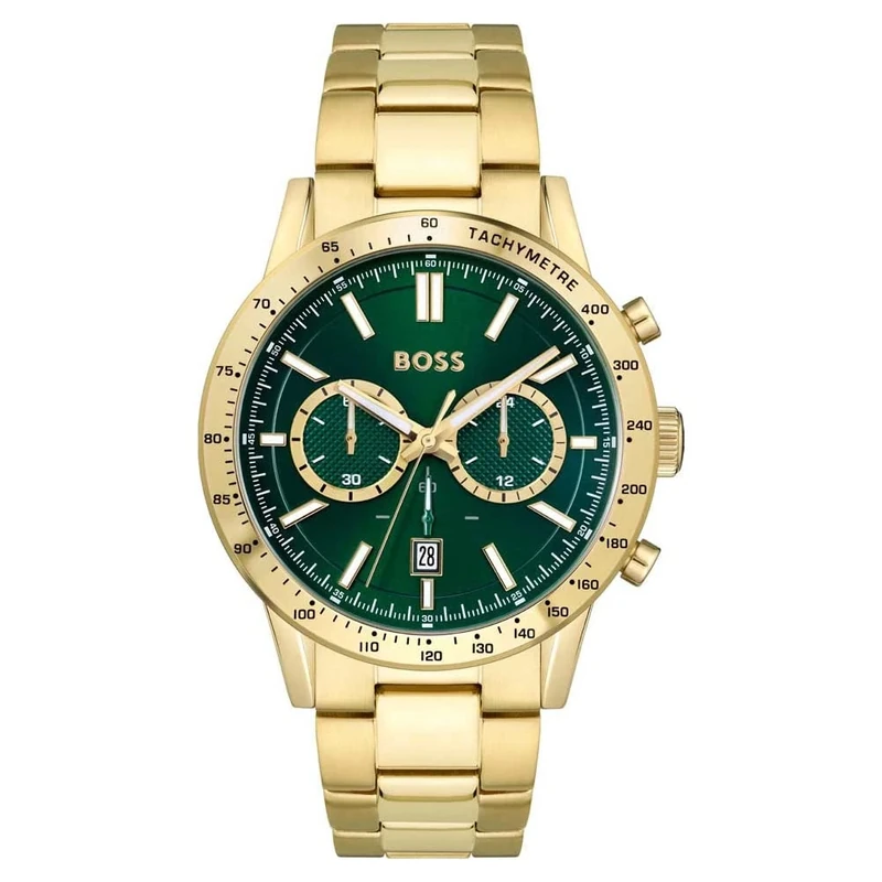 BOSS Chronograph Quartz Watch for Men Allure Collection with Gold Colored Stainless Steel Bracelet - 1513923