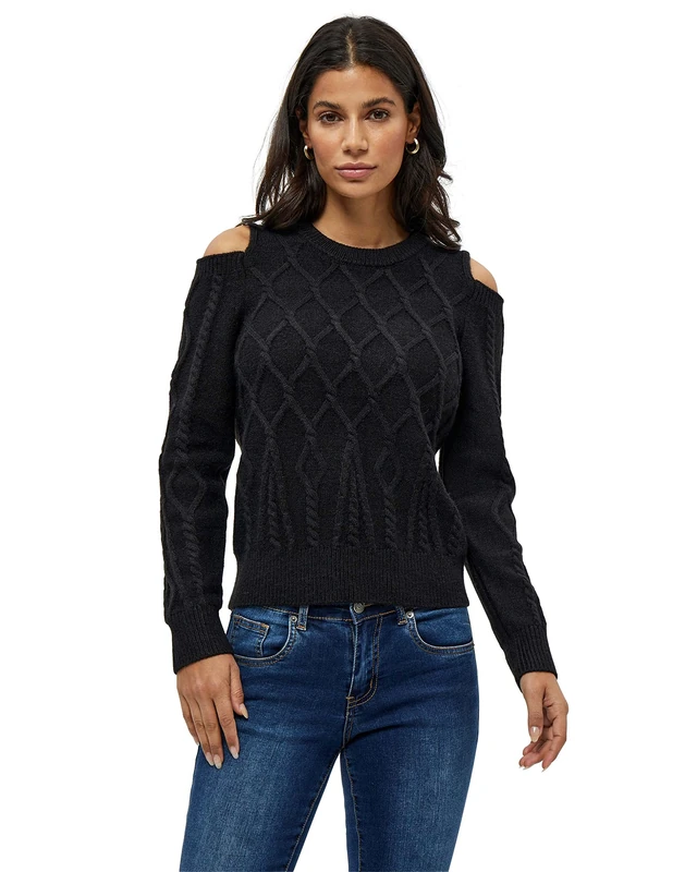 Desires Women's Kimie Knit Pullover 9000 Black M - Image 1