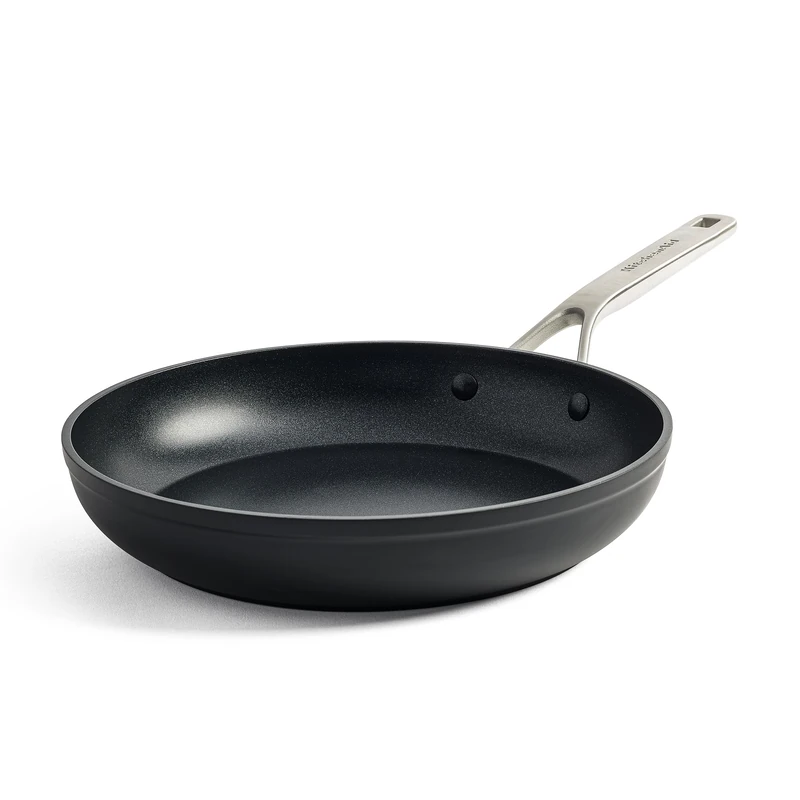 KitchenAid Forged Hardened Hard Anodized PFAS-Free Ceramic Non-Stick, 24 cm Frying Pan, Induction, Oven Safe,Black - Image 1