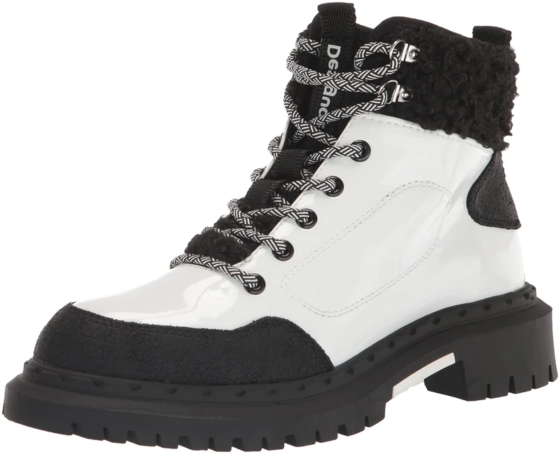 Desigual Women's Trekking Hiking Shoes, White, 36 EU