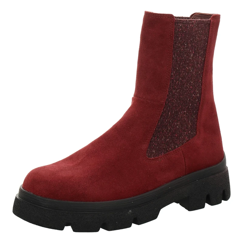 Think! Women's Kangae Leather Lined Sustainable Chelsea Boots, 5000 Merlot, 7 UK