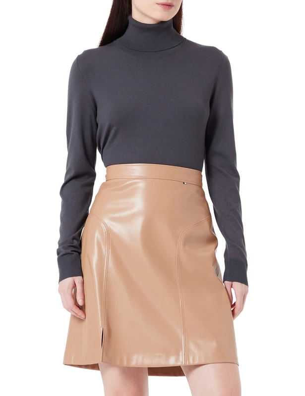 BOSS Women's C_valega Skirt, Medium Beige, 8 - Image 1