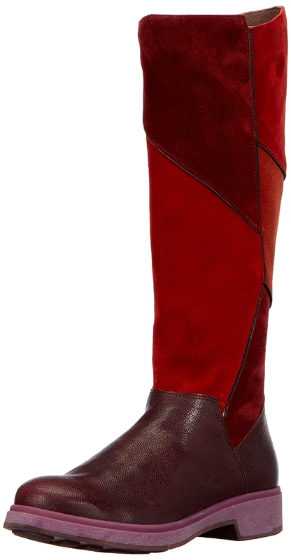 Think! Women's Cogita Sustainable Patchwork Loden Lining Boots, 5000 Chianti Kombi, 37.5 EU - Image 1