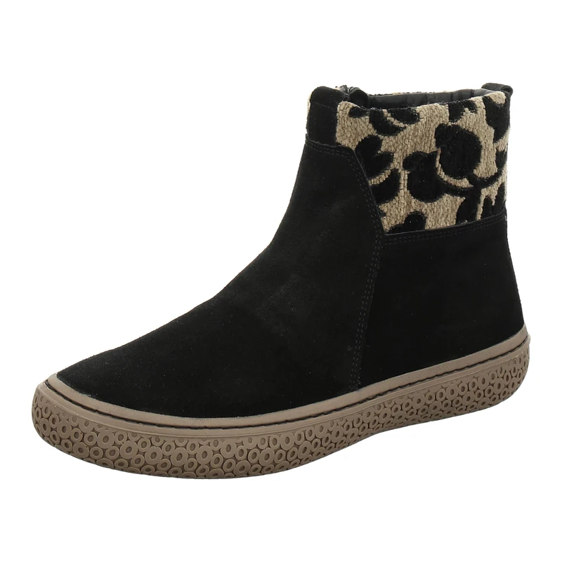 Think! Women's Tjub Chrome-Free Tanned Lightly Lined Ankle Boots, 0000 Black Estate, 37.5 EU