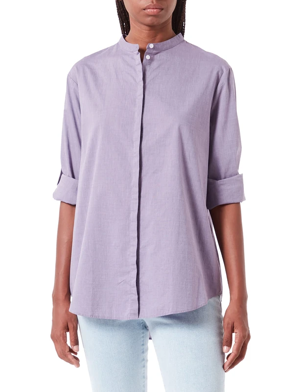 BOSS Women's Blouse, Medium Purple, 34