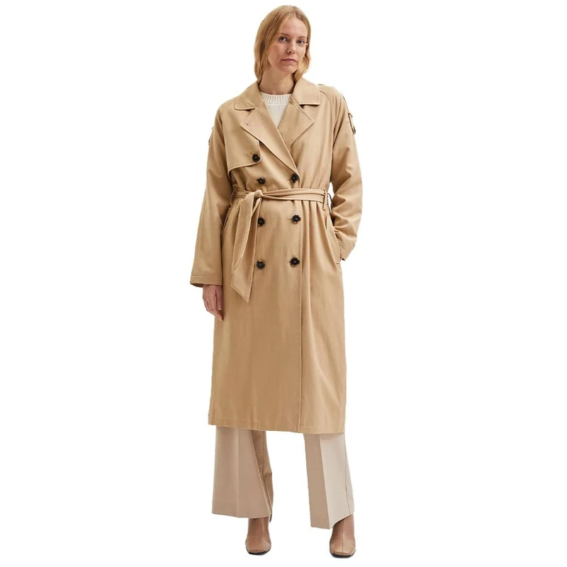SELECTED FEMME Womens Trench Coat Cornstalk 42
