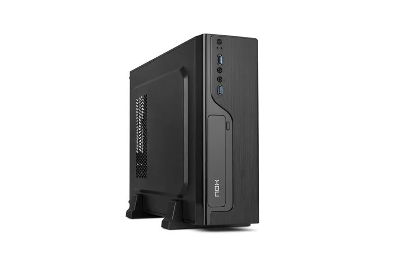 NOX LITE070 NXLITE070 Mini Tower with Power Supply 500 W USB 3.0 Fan 80 mm Micro ATX ITX Front Panel with Brushed Look Black