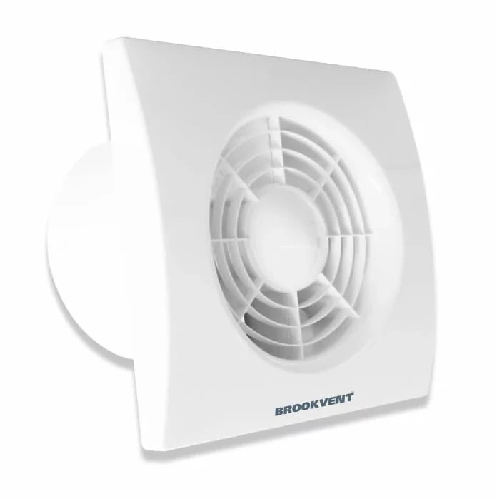 Brookvent Airstream XE 150HT Extractor Fan – 150mm/6” | 92 l/s Airflow | Low Energy 24W | IPX4 Rated | Quiet Operation | Wall & Ceiling Mount | 2-Year Warranty (Humidistat & Timer, 150mm)