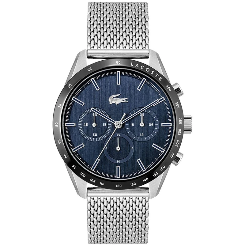 Lacoste Chronograph Quartz Watch BOSTON Collection for Men with Leather or Stainless Steel bracelet in Link or Mesh