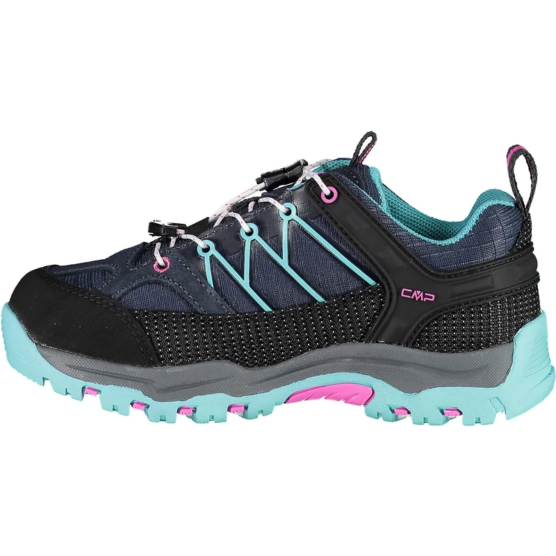 CMP Kids Rigel Low Trekking Shoes WP, B Blue Acqua, 1 UK