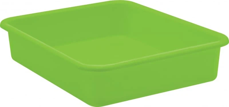 Teacher Created Resources® Lime Large Plastic Letter Tray - Image 1