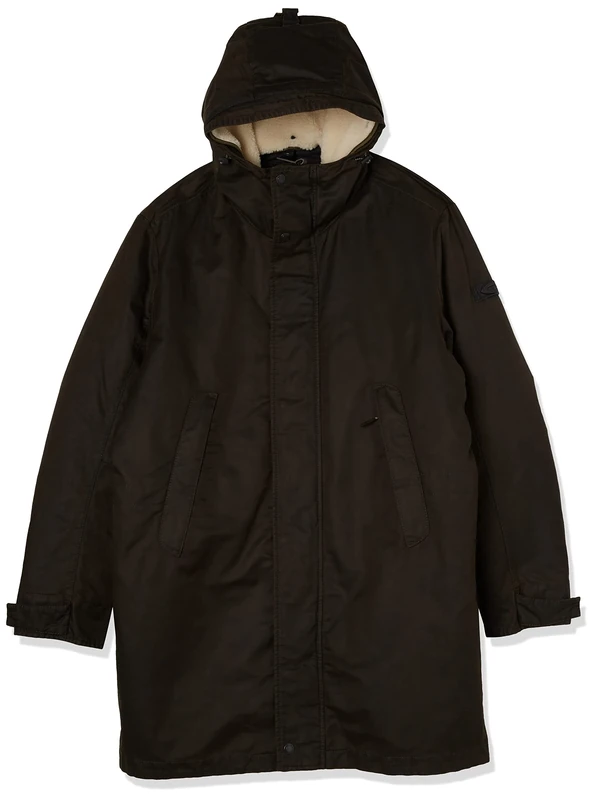 camel active Men's 410250/8O29 Coat, Dark Brown, 50