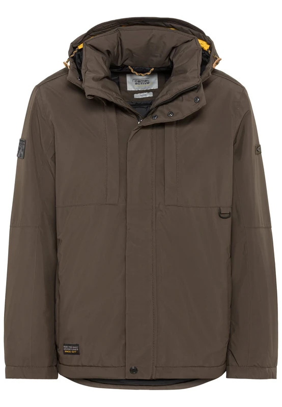 camel active Men's 420224/8E75 Jacket, Dark Brown, 33
