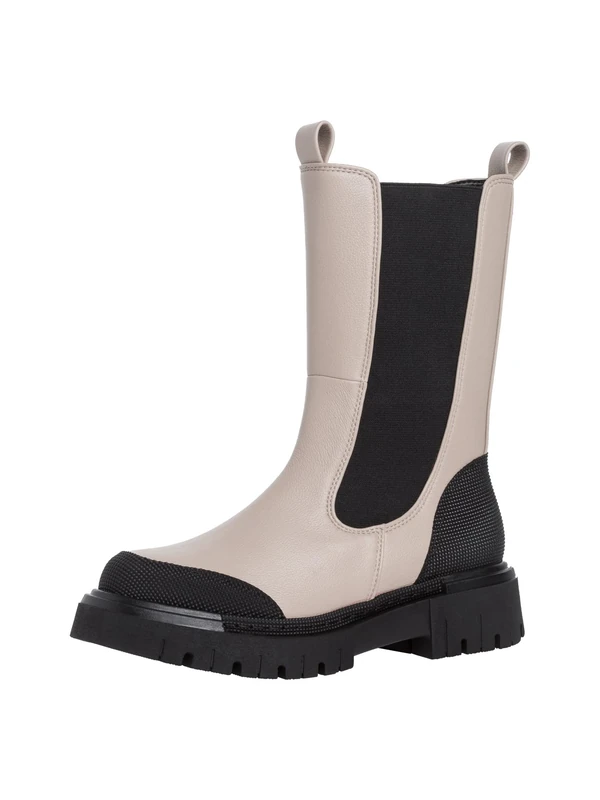 MARCO TOZZI Women's Chelsea Boots 2-2-85400-29, Ivory Comb, 6 UK