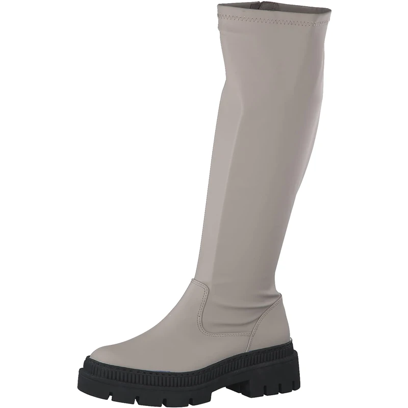 MARCO TOZZI Women's 2-2-25633-29 Knee High Boots, Ivory Rubber, 8 UK