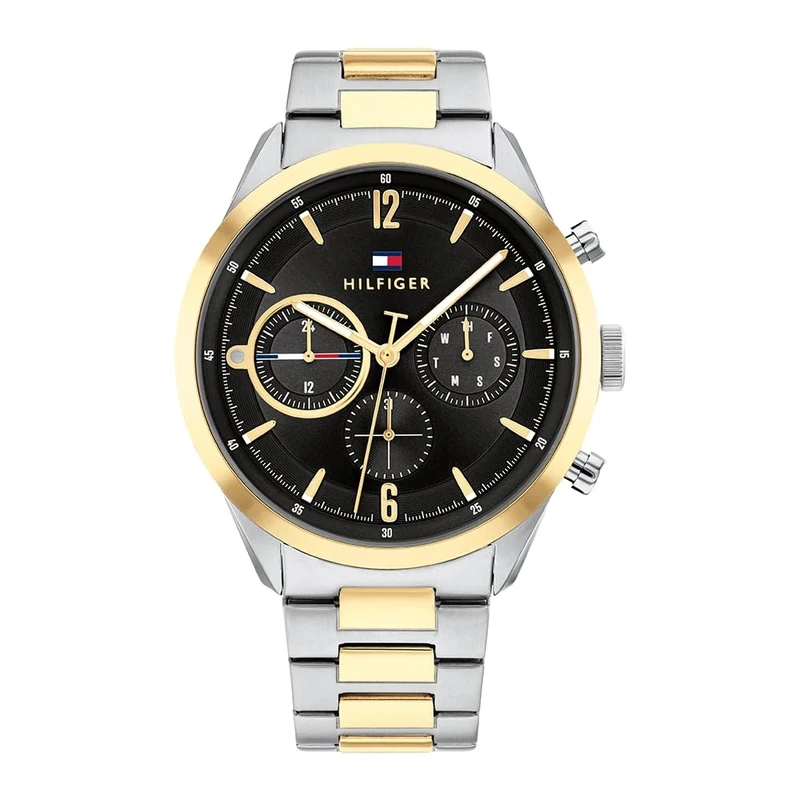 Tommy Hilfiger Analogue Multifunction Quartz Watch for Men with Two-Tone Stainless Steel Bracelet - 1791944