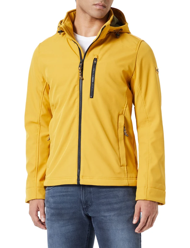 camel active Men's 430950/8O22 Blouson, Mustard, 29