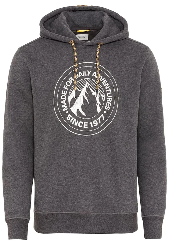 camel active Men's Hoodie, Graphite Gray, M