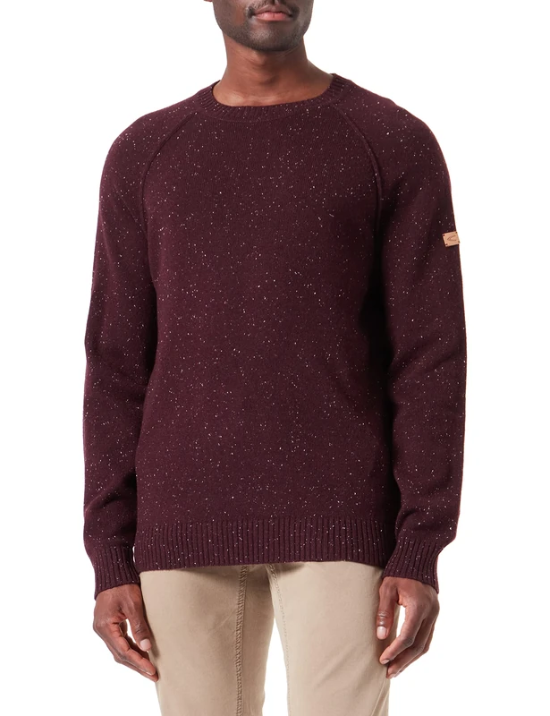camel active Men's 409545/8k19 Sweater, DarkRed, XXXL