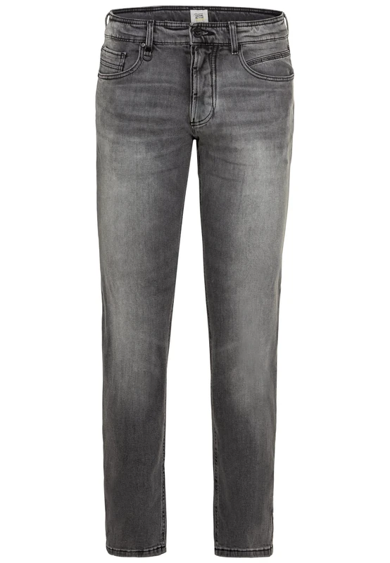 camel active Men's Relaxed Fit Jeans, Gray, 33 W/30 L