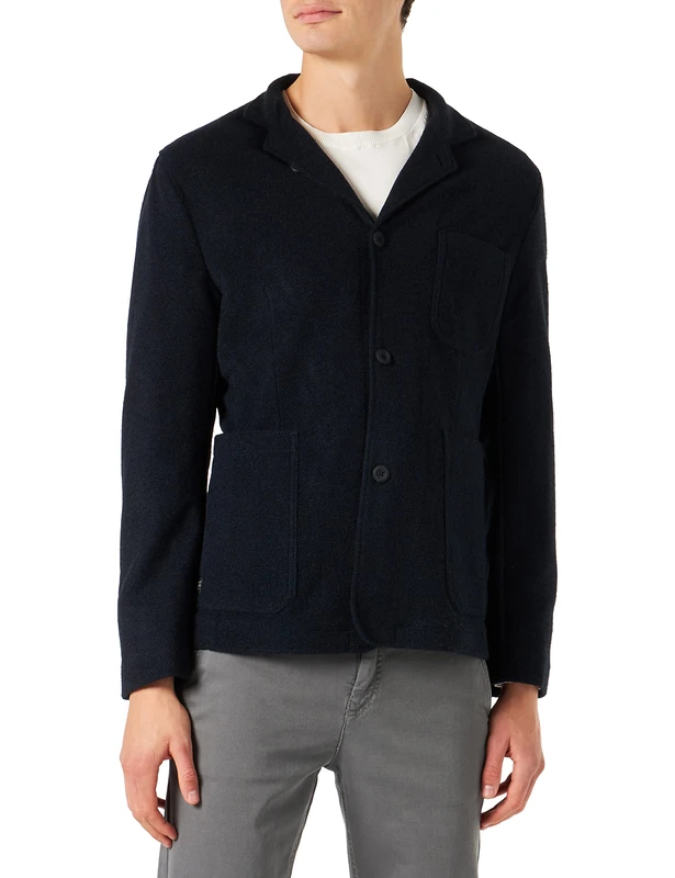 camel active Men's 442295/8i41 Casual Blazer, darkblue, 38R