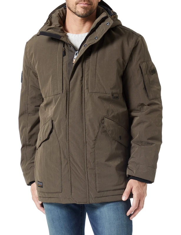 camel active Men's 420074/8u93 Jacket, Brown, 106 cm