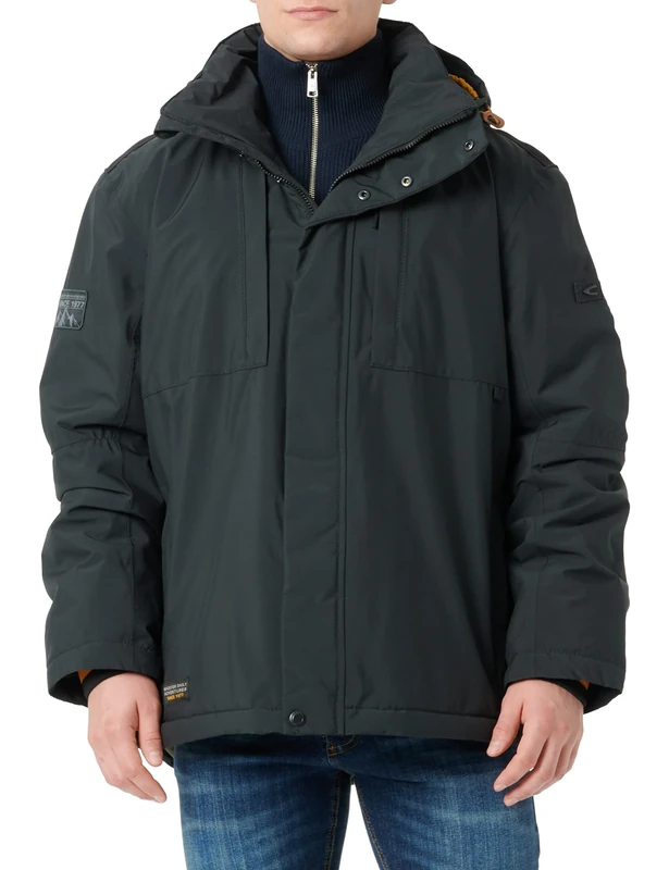 camel active Men's 420224/8E75 Jacket, Charcoal, 33