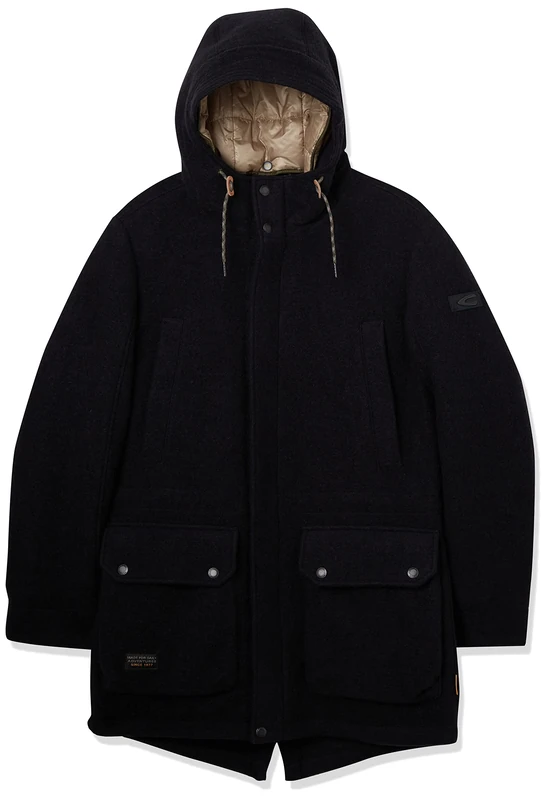 camel active Men's 410240/8O43 Coat, Navy, 50