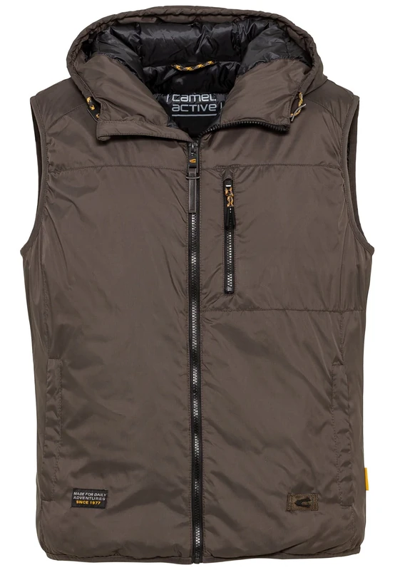 camel active Men's 460320/8U99 Vest, Dark Brown, 48