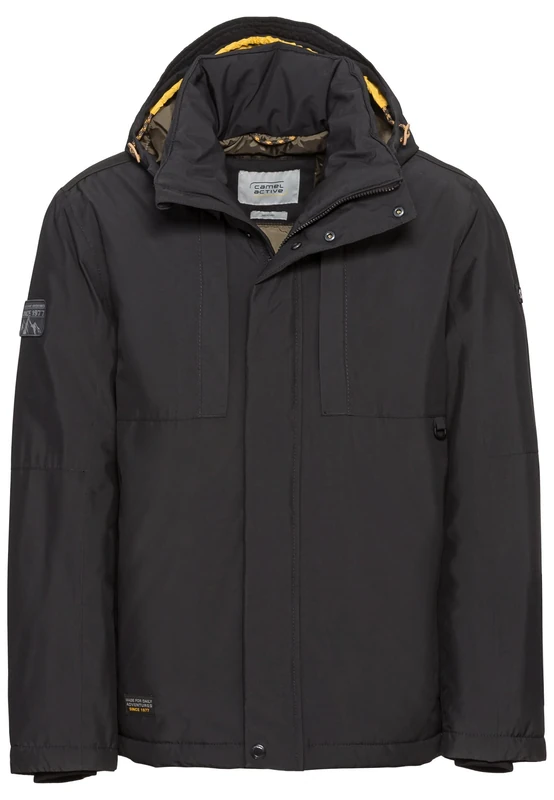 camel active Men's 420224/8E75 Jacket, Charcoal, 36