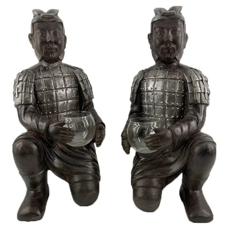 DKD Home Decor Crystal Resin Figurine (20 x 19 x 42 cm) (2 Pieces) - Image 1