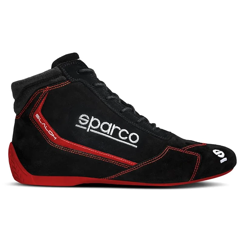 Sparco Slalom Ankle Boots 2022 Size 43 Black/Red, Unisex Adult Boots, Standard, EU, Standard, 9.5 UK