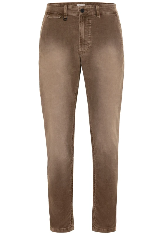 camel active Men's Tapered Fit Toronto Chino Pants, Brown, 34 W/32 L