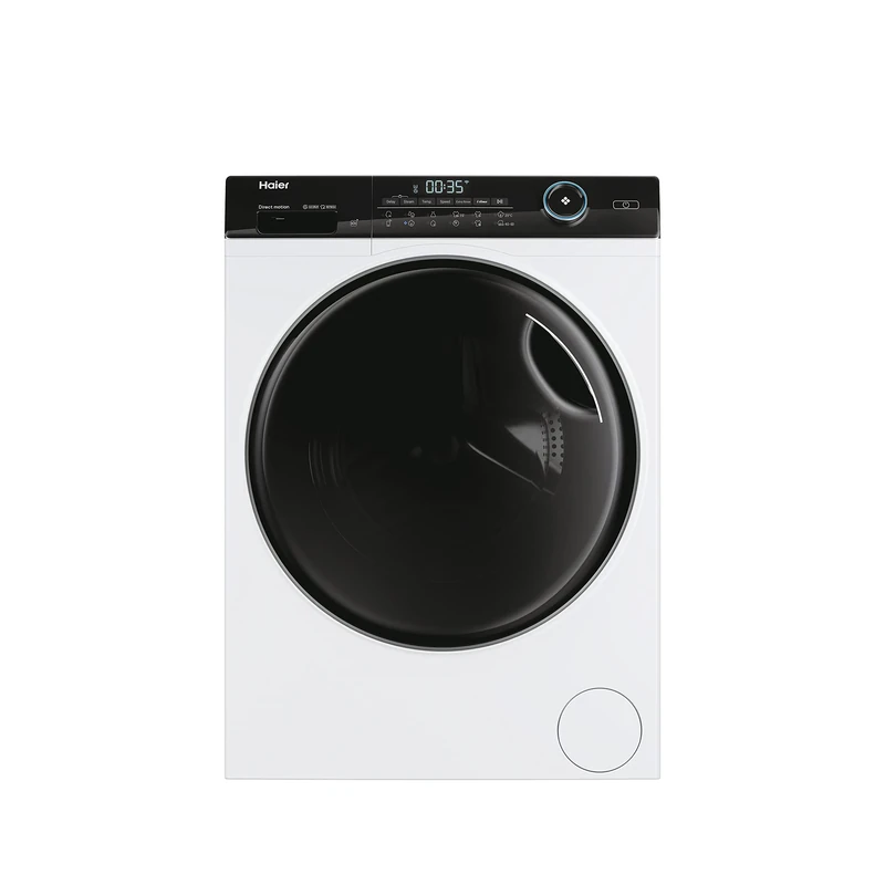 Haier I‑Pro Series 5 8kg Freestanding Washing Machine, 1400 RPM, A Rated, Direct Motion Motor, hOn App, AI Cycle, Anti-Bacterial Treatment, White, 60x53x85 cm - HW80-B14959TU1UK