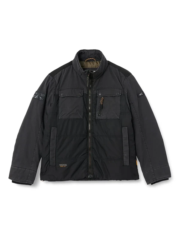 camel active Men's 430060/8O40 Blouson, Asphalt, 54